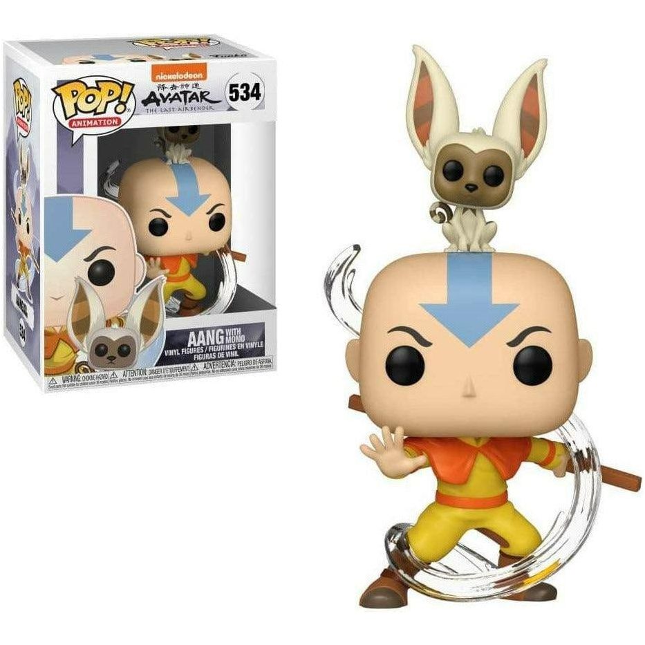 Funko Pop! Avatar The Last Airbender - Aang with Momo - BumbleToys - 18+, Action Figures, Avatar, Boys, Funko