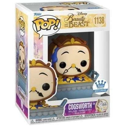 Funko POP! Cogsworth in Cobbler Pan Beauty and The Beast - BumbleToys - 18+, Action Figures, Characters, Funko, Girls, Pre-Order