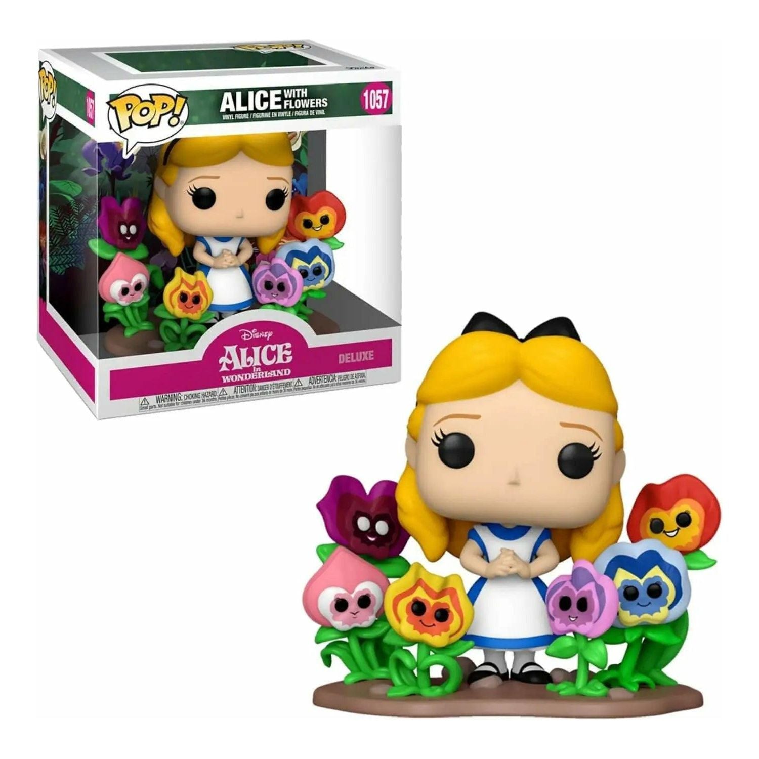 Funko Pop! Deluxe: Alice in Wonderland 70th - Alice in Wonderland with Flowers - BumbleToys - 18+, 5-7 Years, Aladdin, Fashion Dolls & Accessories, Funko, Pre-Order