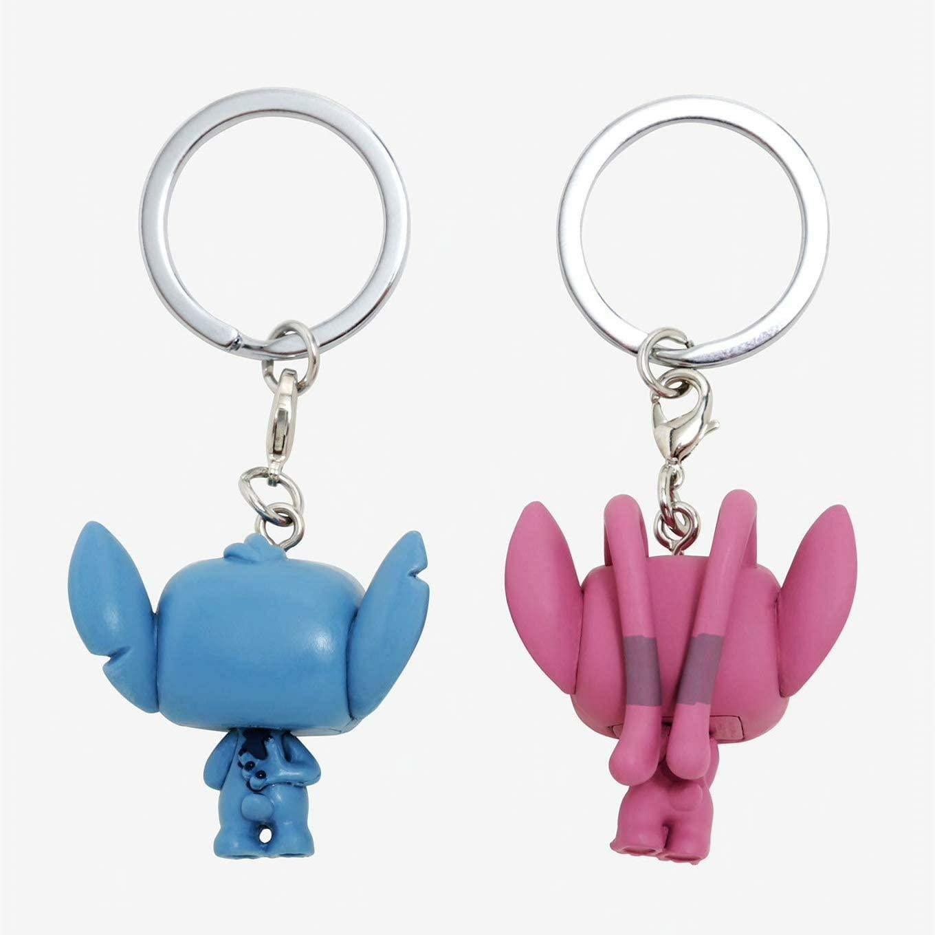 Funko Pop! Keychain: Lilo & Stitch & Angel 2 Pack Toy, Multicolor - BumbleToys - 18+, Action Figures, Boys, Funko, Girls, Key Chain, Lilo & Stitch