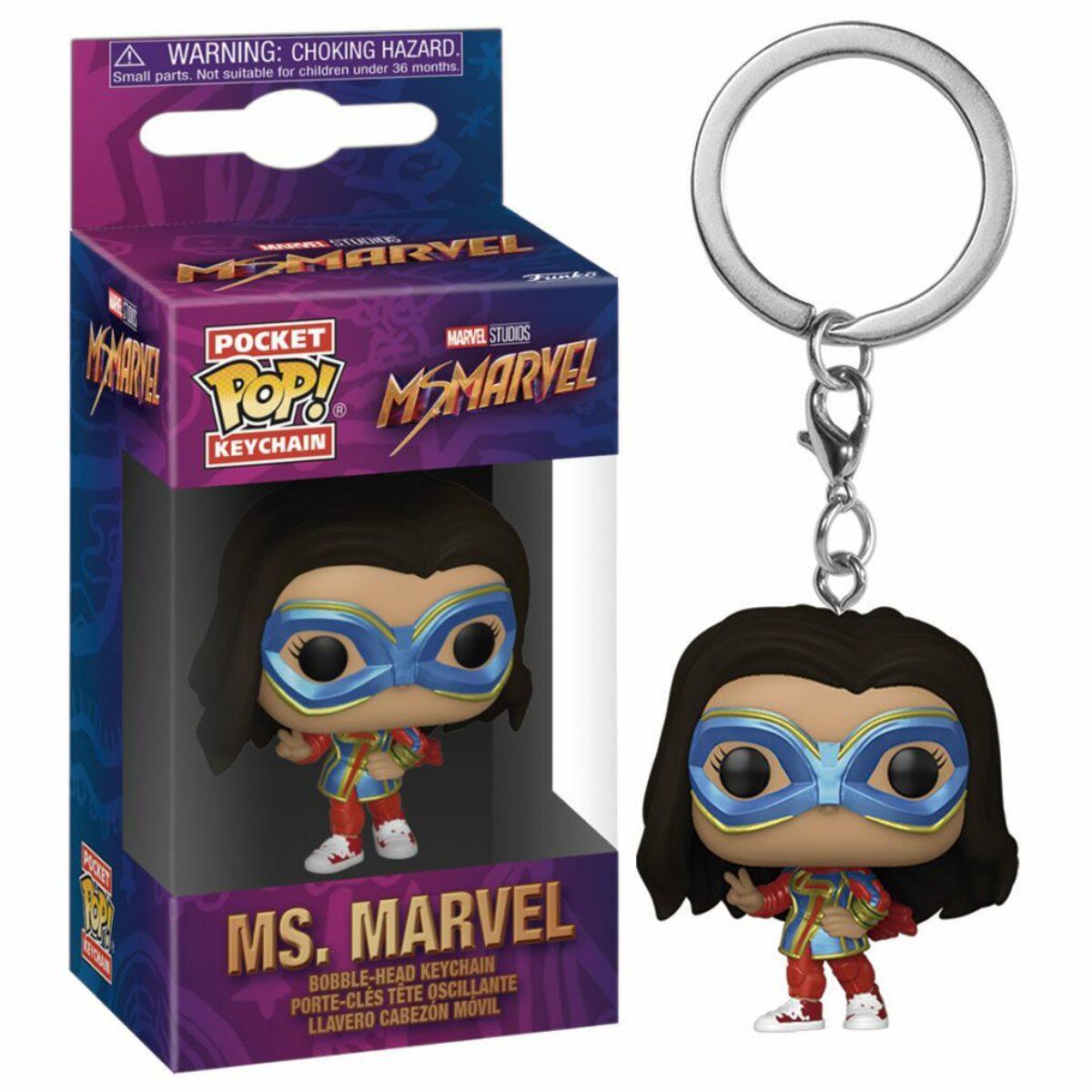 Funko Pop! Keychain Ms. Marvel - Ms. Marvel - BumbleToys - 18+, 4+ Years, 5-7 Years, Action Figures, Boys, Funko, Girls, Key Chain, Pre-Order