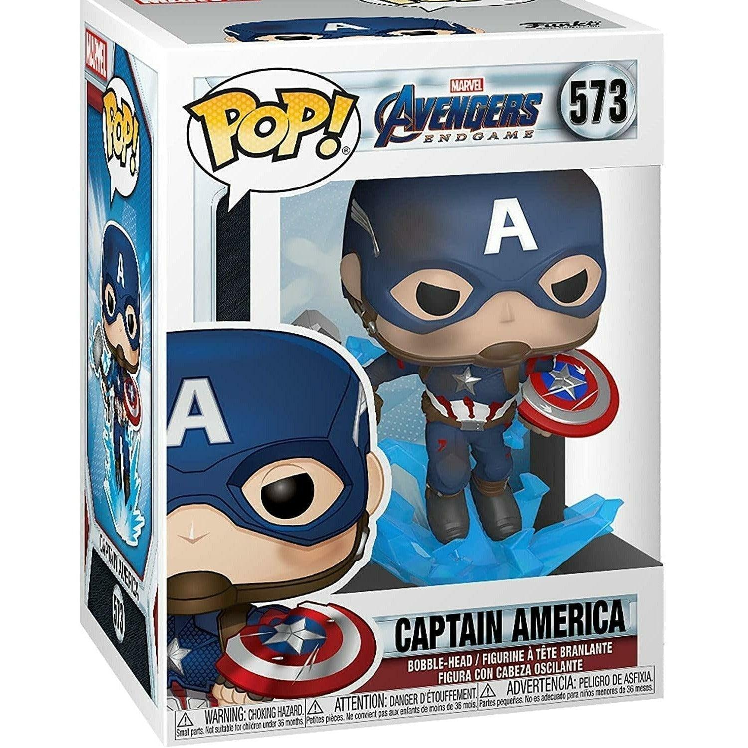 Funko Pop! Marvel Avengers Endgame - Captain America with Broken Shield & Mjoinir 3.75 Inches - BumbleToys - 18+, 4+ Years, 5-7 Years, Action Figures, Avengers, Boys, Captain America, Characters, Funko, Pre-Order