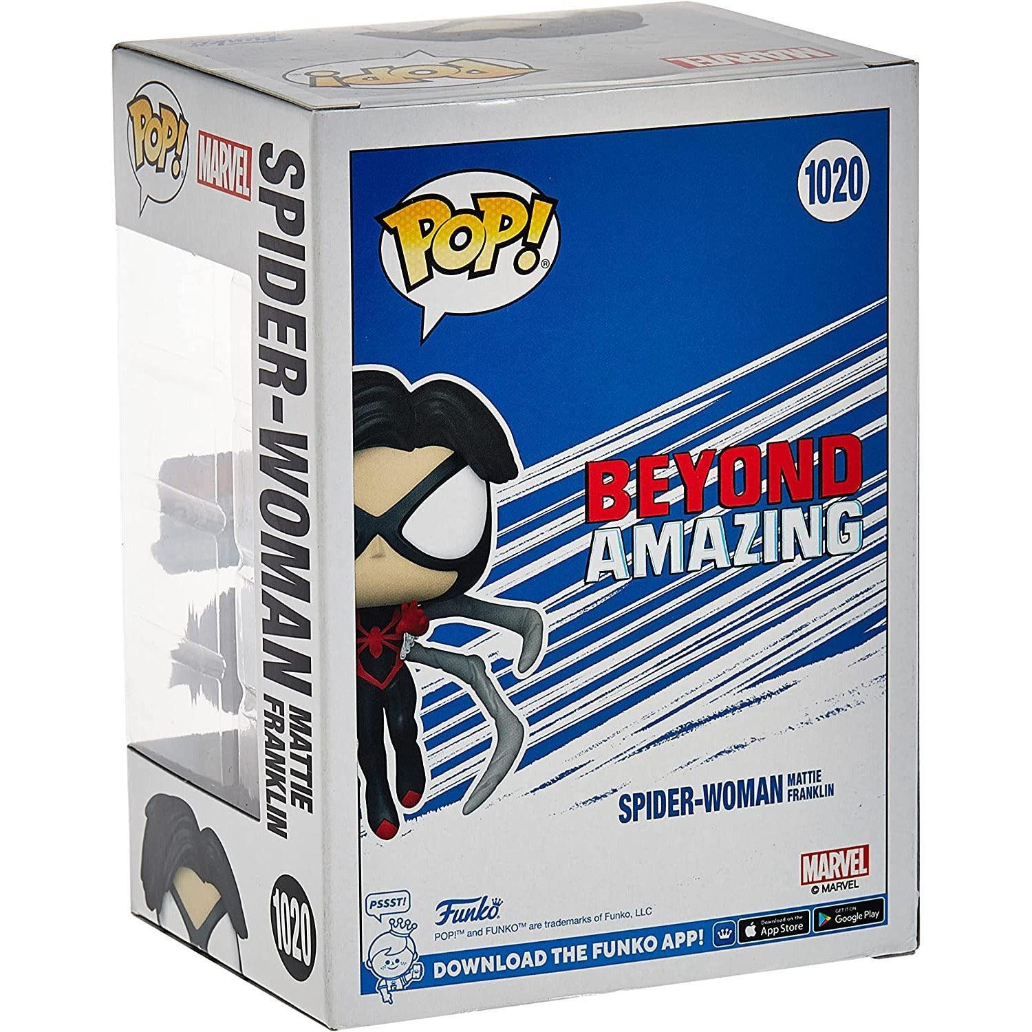 Funko Pop Marvel: Beyond Amazing - Spider-Woman Mattie Franklin - BumbleToys - 18+, 4+ Years, 5-7 Years, Action Figures, Avengers, Boys, Characters, Funko, Girls, Pre-Order