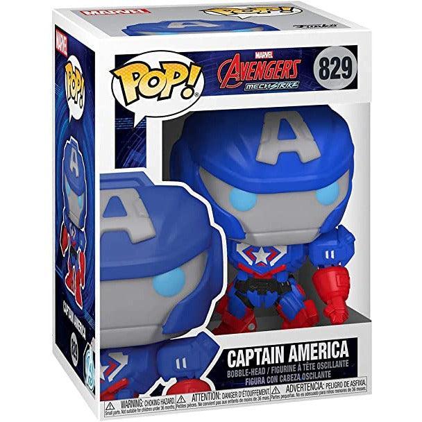 Funko Pop! Marvel: Marvel Mech - Captain America - BumbleToys - 18+, Action Figures, Avengers, Boys, Captain America, Characters, Funko, Pre-Order