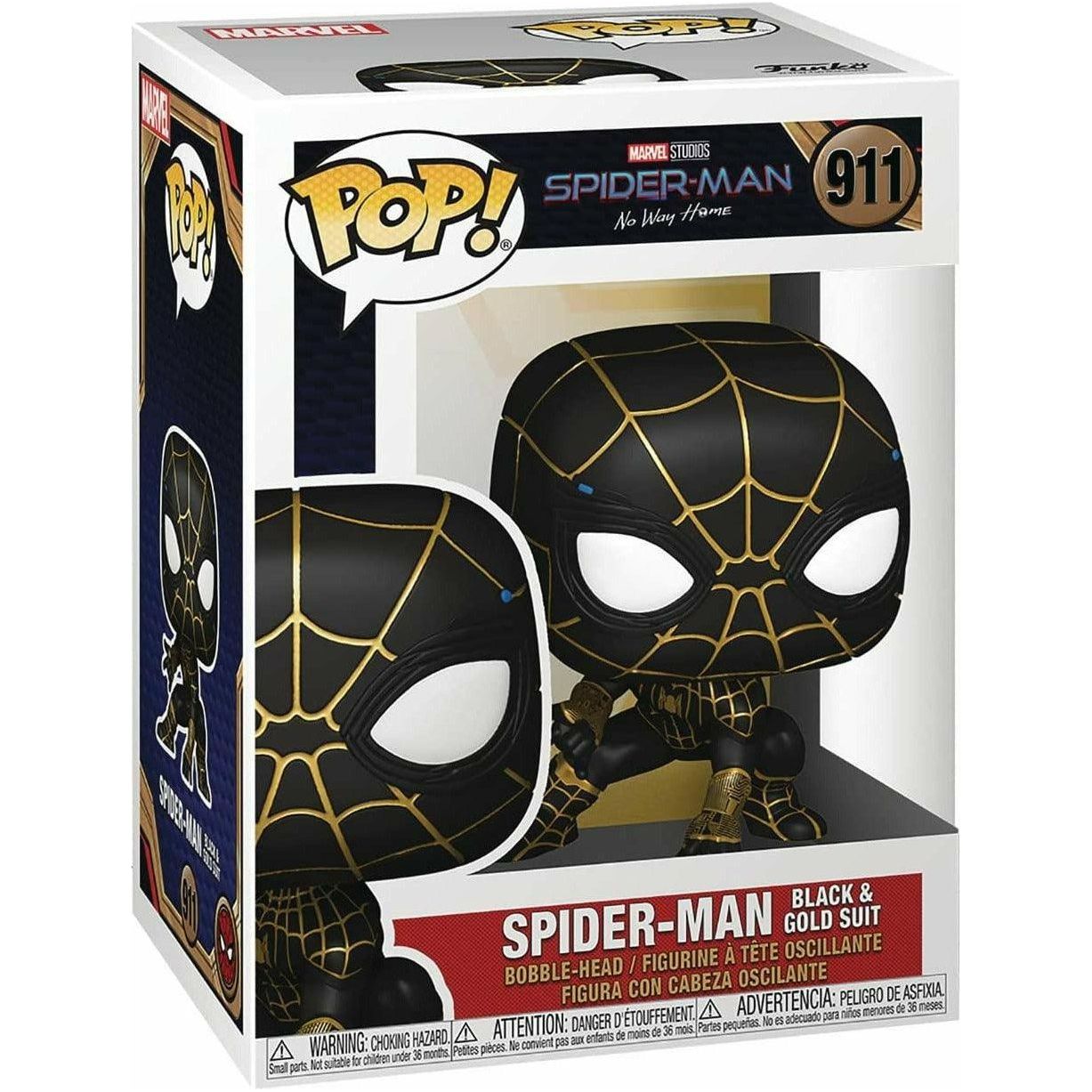 Funko Pop! Marvel Spider-Man Spiderman in Black and Gold Suit - BumbleToys - 18+, Action Figures, Avengers, Boys, Characters, Funko, Pre-Order, Spider man, Spiderman