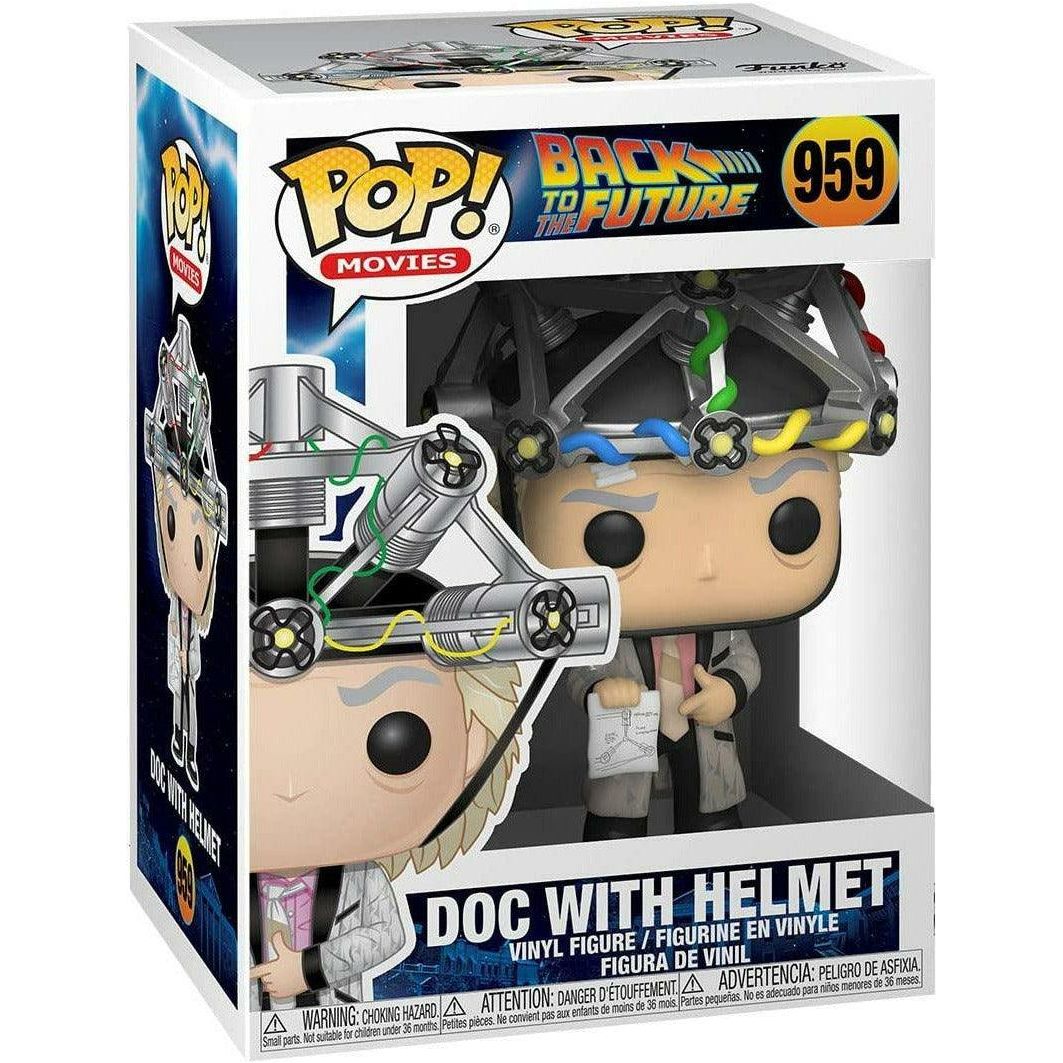 Funko Pop! Movies: Back to The Future - Doc With Helmet - BumbleToys - 18+, Action Figures, Boys, Funko, OXE, Pre-Order