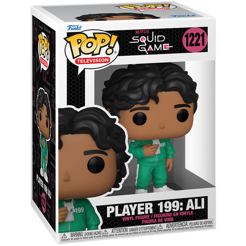 Funko Pop! PLAYER 199 - ALI - SQUID GAME - BumbleToys - 18+, Action Figures, Boys, Funko, Pre-Order, Squid Game