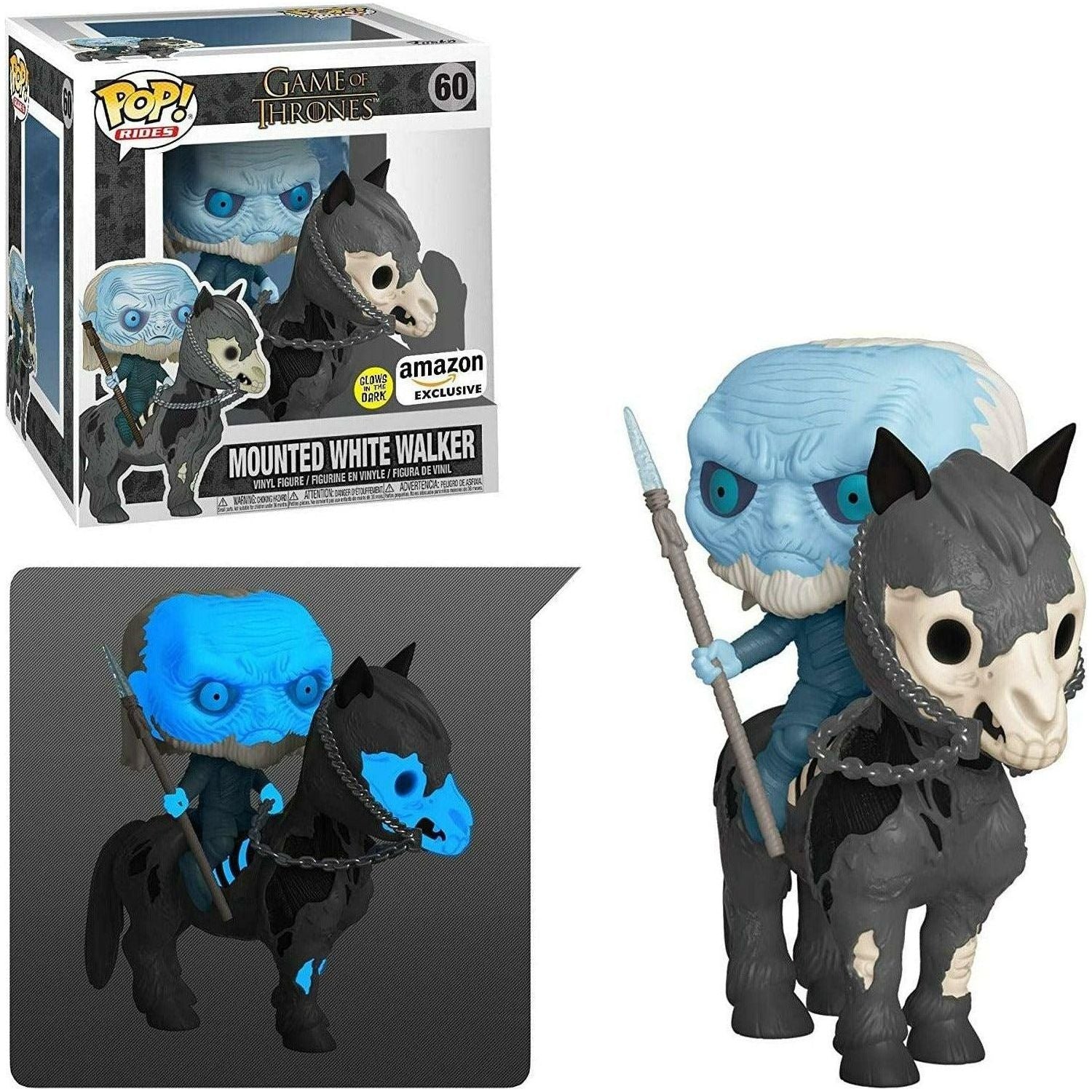 Funko Pop! Rides: Game of Thrones – Glow in The Dark White Walker and Horse - BumbleToys - 18+, 5-7 Years, 6+ Years, Boys, Dolls, Funko, Game of Thrones, OXE, Pre-Order