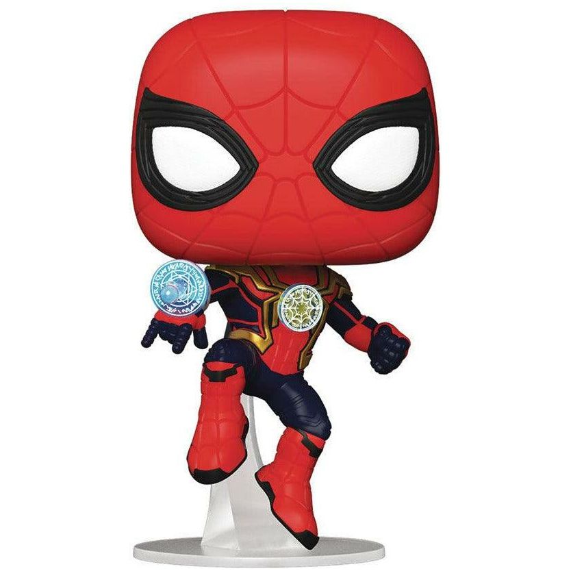 Funko Pop! Spider-Man Integrated Suit - Spider-Man: No Way Home - BumbleToys - 18+, 4+ Years, 5-7 Years, Action Figures, Avengers, Boys, Characters, Funko, Pre-Order, Spider man, Spiderman