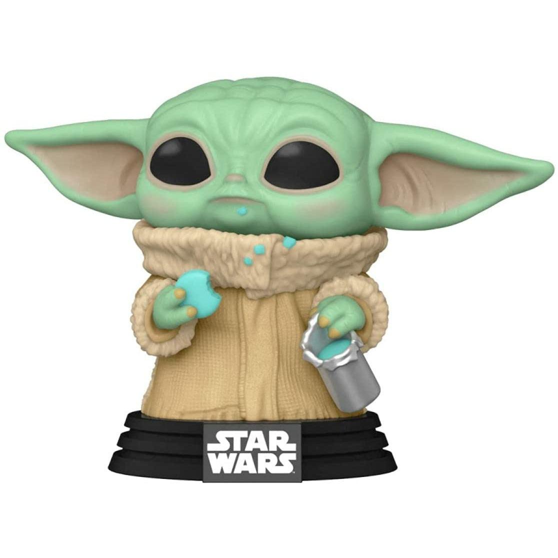 Funko pop Star Wars: The Mandalorian - The Child, Grogu with Cookie 465 - BumbleToys - 18+, Action Figures, Boys, Funko, star wars