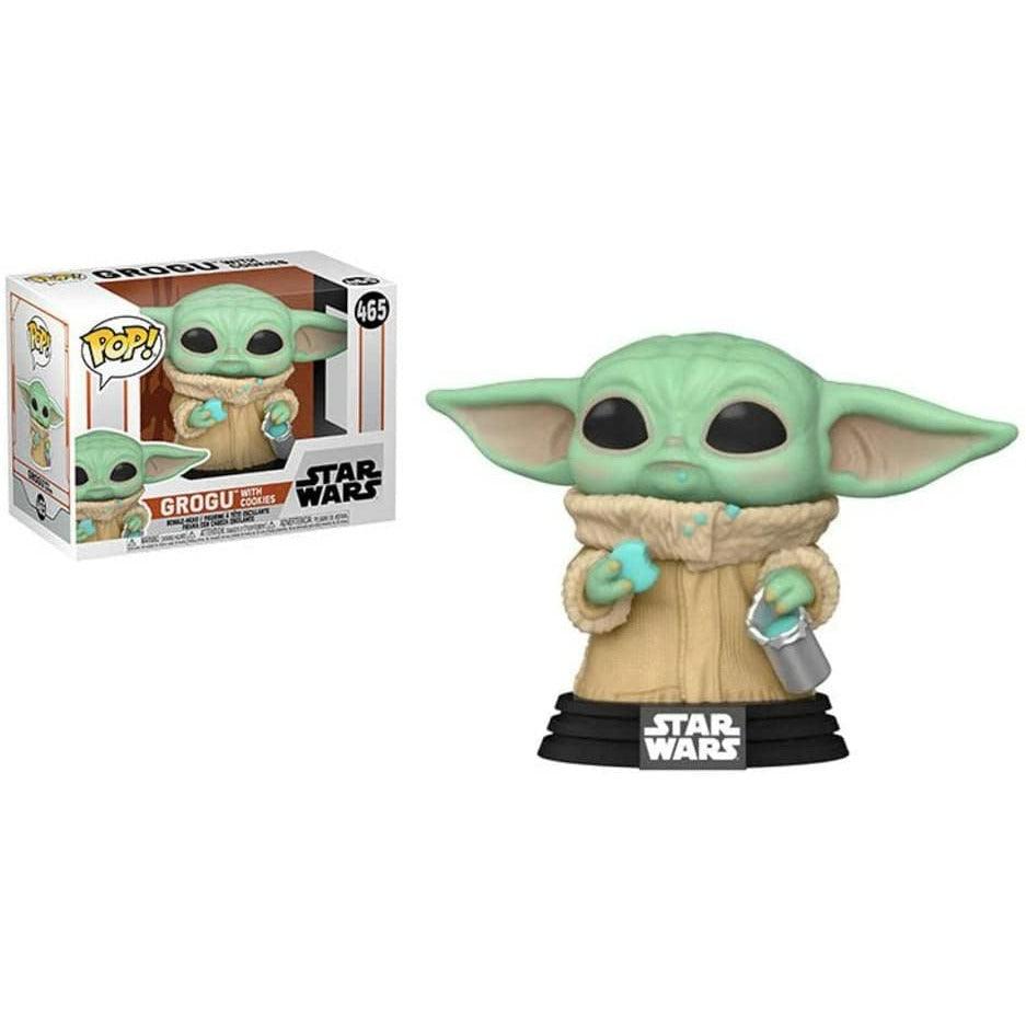 Funko pop Star Wars: The Mandalorian - The Child, Grogu with Cookie 465 - BumbleToys - 18+, Action Figures, Boys, Funko, star wars