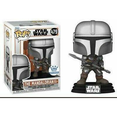 Funko Pop! Star Wars The Mandalorian with Beskar Staff - Star Wars 479 - BumbleToys - 18+, Boys, Funko, Mandalorian, OXE, Pre-Order, star wars
