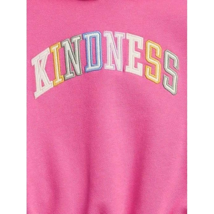 GAP Toddler Graphic Hoodie Kindness Pink Size 3 - BumbleToys - Clothing, Girls, Hoodies, Kids Fashion
