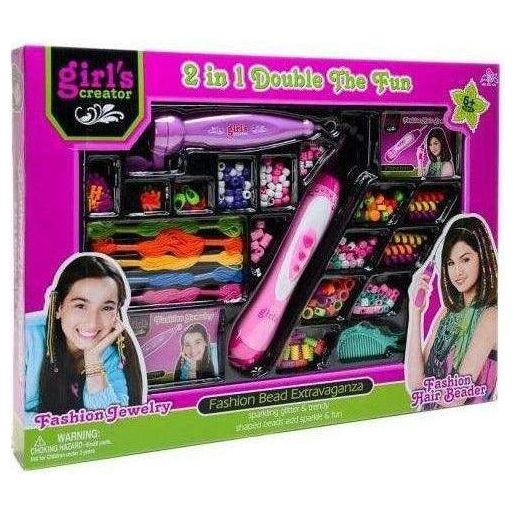 Girls Creator 2 In 1 Fashion Hair Beader For Girls - BumbleToys - 5-7 Years, Girls, Make & Create, Toy House