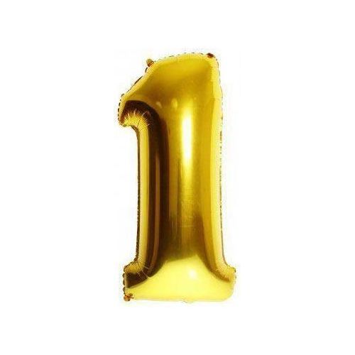 Gold Helium Party Balloon Number 1 32 inch - BumbleToys - Balloons, Birthday, Boys, Girls, Helium, KH, Party Supplies