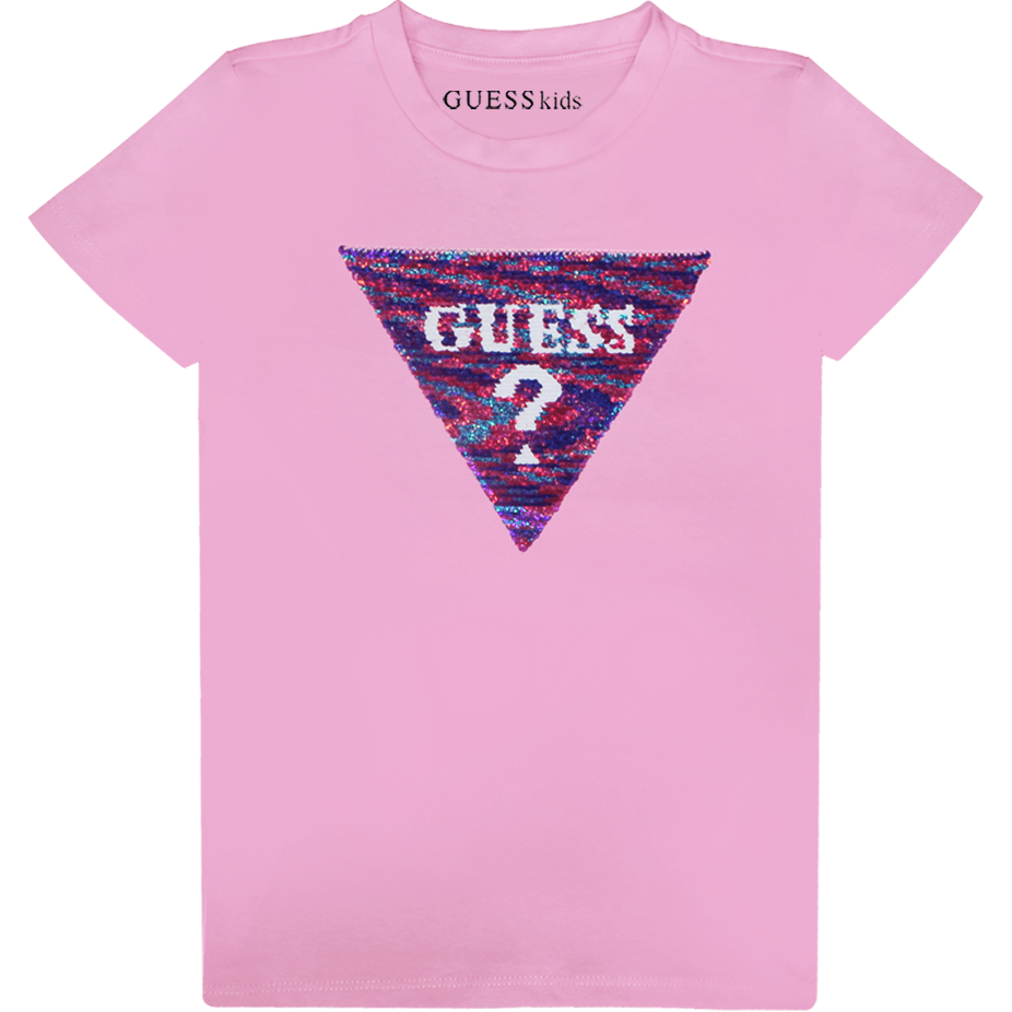 Guess Kids Cotton T-shirt Purple Color - BumbleToys - casual, Clothing, Girls, Guess Kids, Kids Fashion