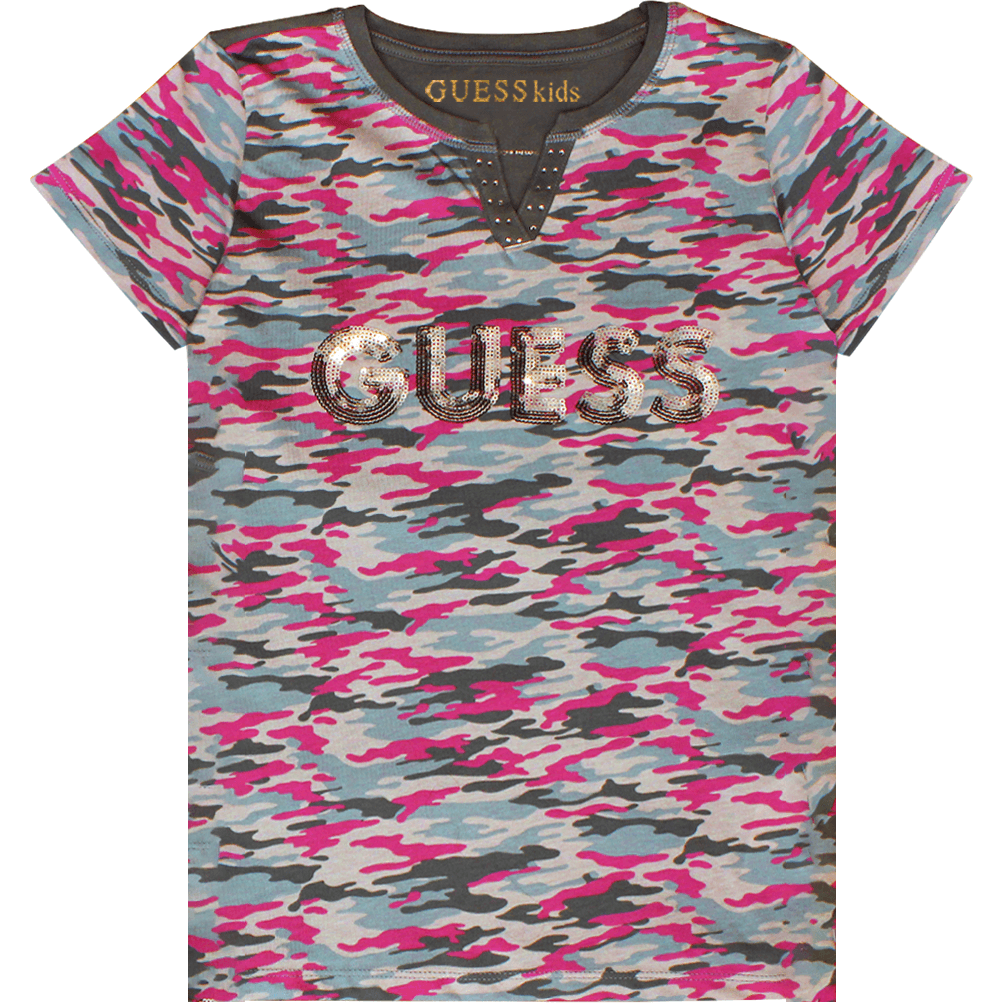 Guess Kids Girls Cotton T-shirt Multicolor - BumbleToys - casual, Clothes, Clothing, Girls, Guess Kids, Kids Fashion