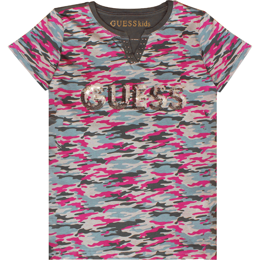 Guess Kids Girls تي شيرت قطن متعدد الألوان