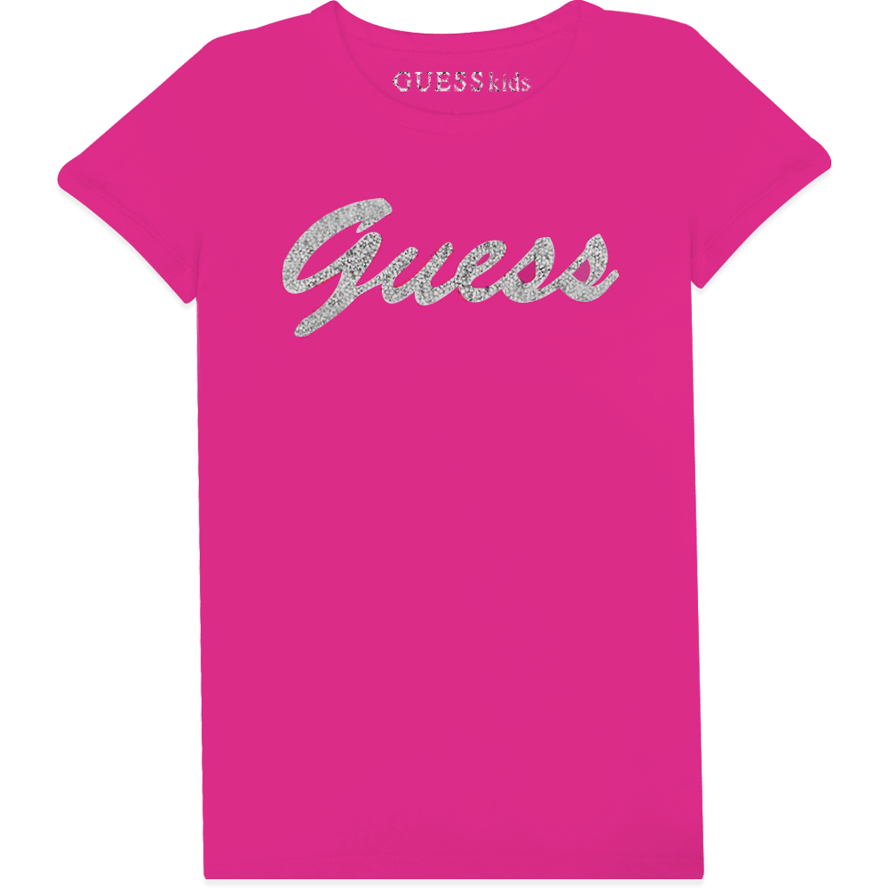 Guess Kids Girls Cotton T-shirt Pink Color - BumbleToys - casual, Clothes, Clothing, Girls, Guess Kids, Kids Fashion