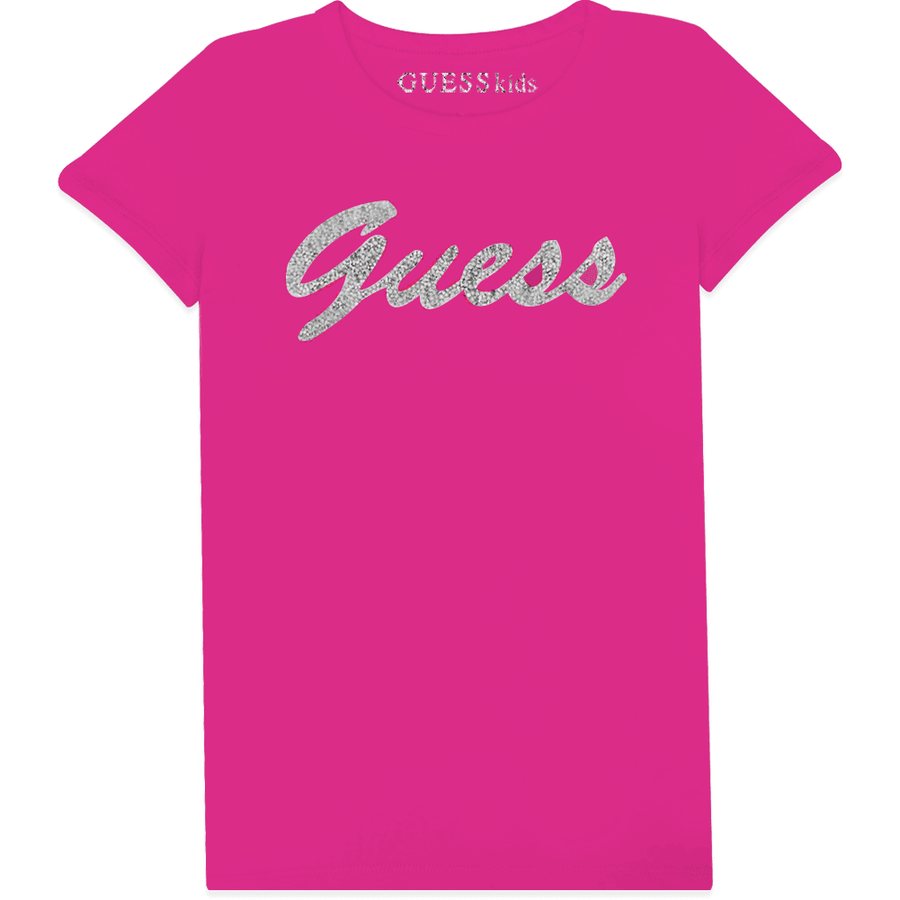 Guess Kids Girls Cotton T-shirt Pink Color