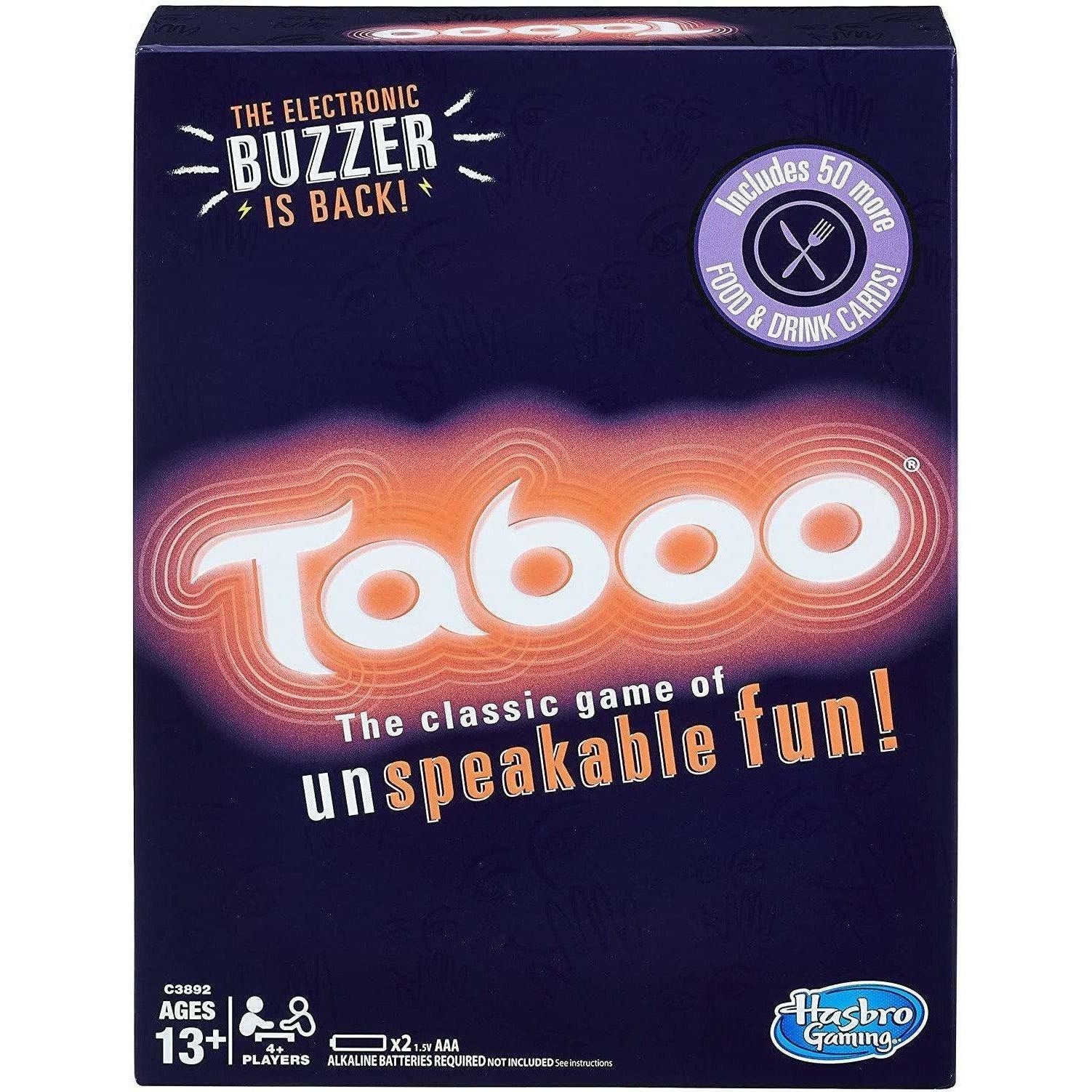 Hasbro Gaming Taboo Party Board Game With Buzzer for Kids Ages 13 and Up - BumbleToys - 8-13 Years, Boys, Card & Board Games, Girls, OXE, Puzzle & Board & Card Games