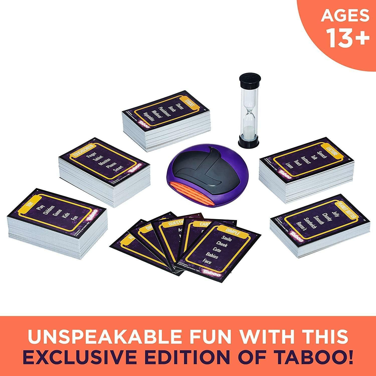 Hasbro Gaming Taboo Party Board Game With Buzzer for Kids Ages 13 and Up - BumbleToys - 8-13 Years, Boys, Card & Board Games, Girls, OXE, Puzzle & Board & Card Games