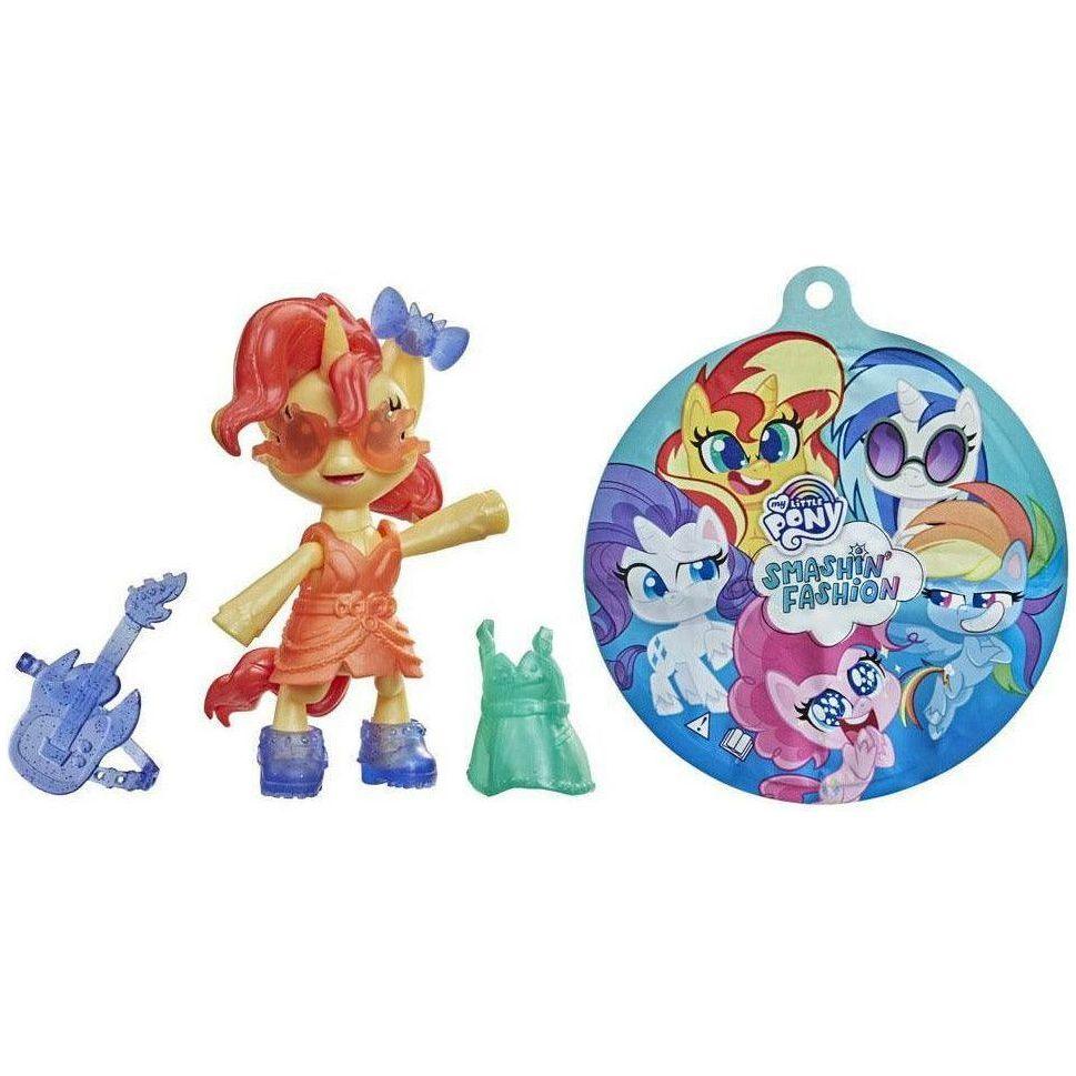 Hasbro My Little Pony Smashin’ Fashion Sunset Shimmer 3 Inch Poseable Figure 9 Pieces - BumbleToys - 5-7 Years, Boys, Eagle Plus, Girls, Miniature Dolls & Accessories, Pony