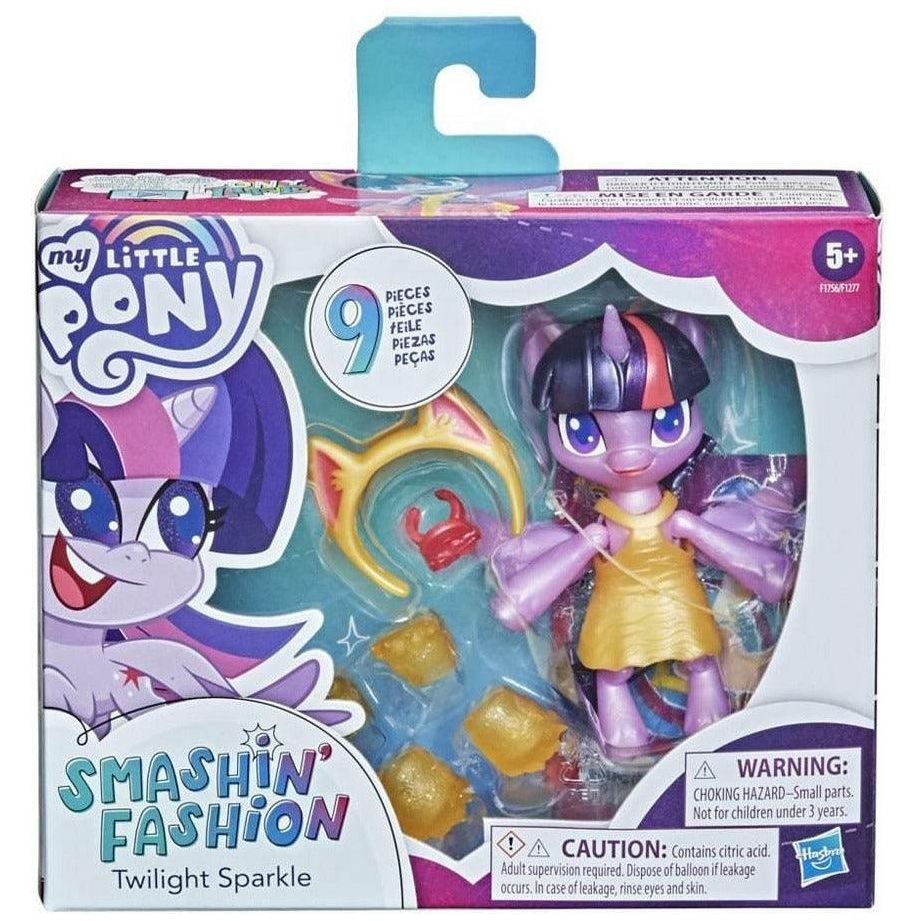 Hasbro My Little Pony Smashin’ Fashion Twilight Sparkle 3 Inch Poseable Figure 9 Pieces - BumbleToys - 5-7 Years, Boys, Eagle Plus, Girls, Miniature Dolls & Accessories, Pony