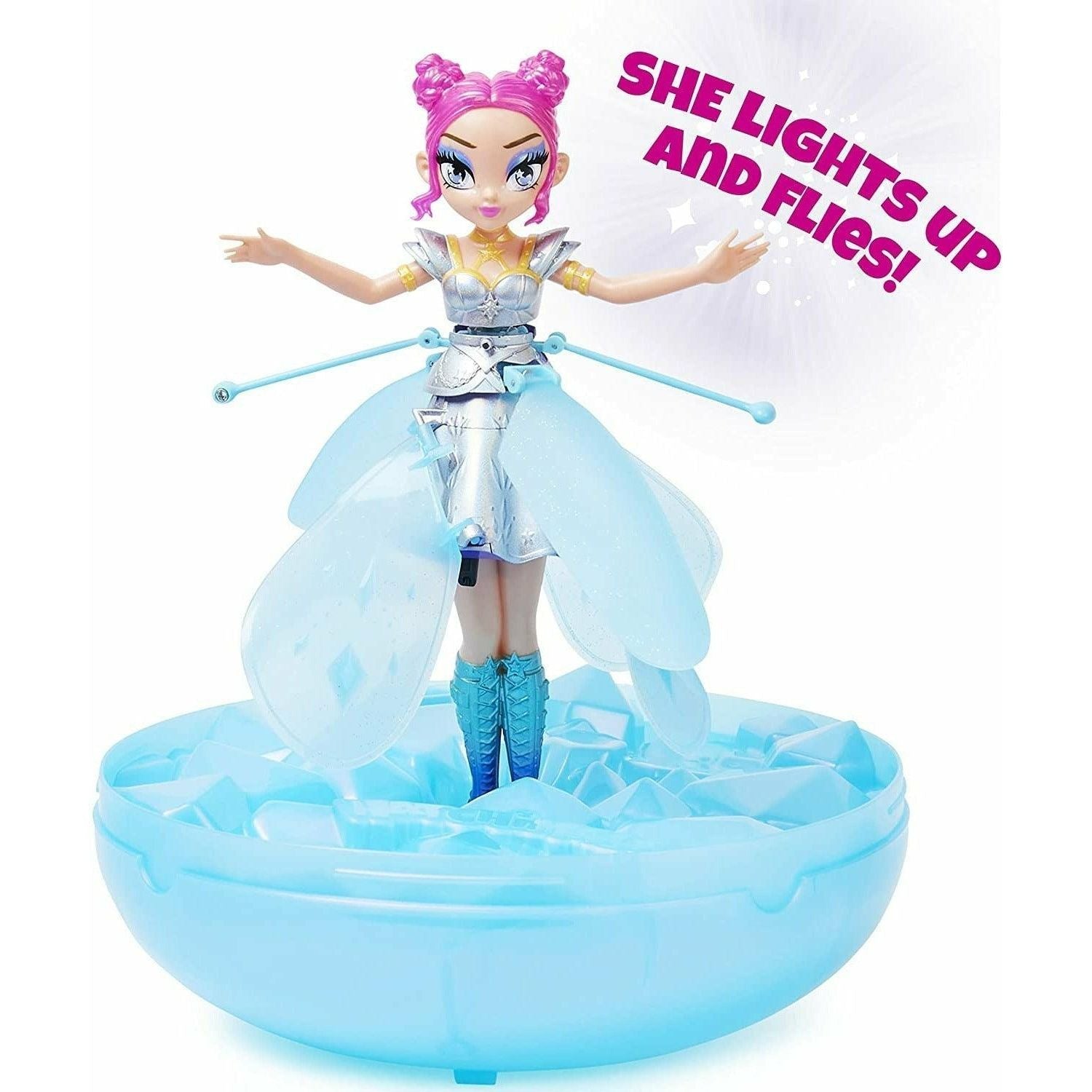Hatchimals Pixies, Crystal Flyers Starlight Idol Magical Flying Pixie Toy with Lights - BumbleToys - 6+ Years, Girls, Miniature Dolls & Accessories, OXE, Pre-Order