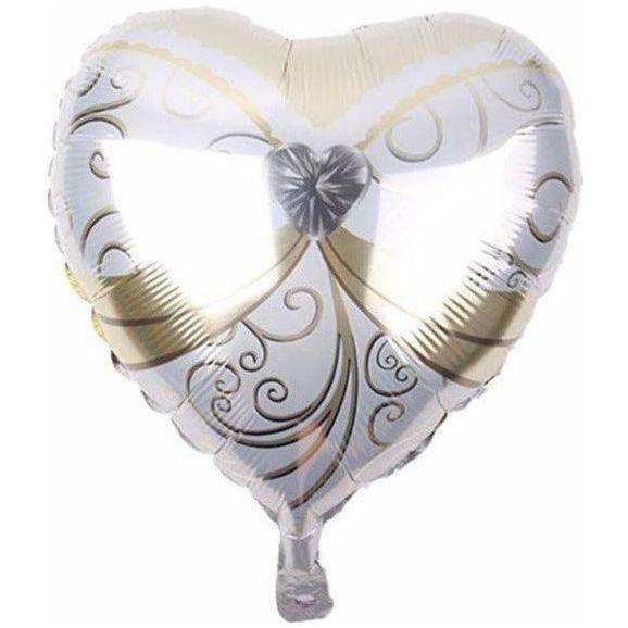 Heart Shape Wedding Bride Dress Helium Balloon