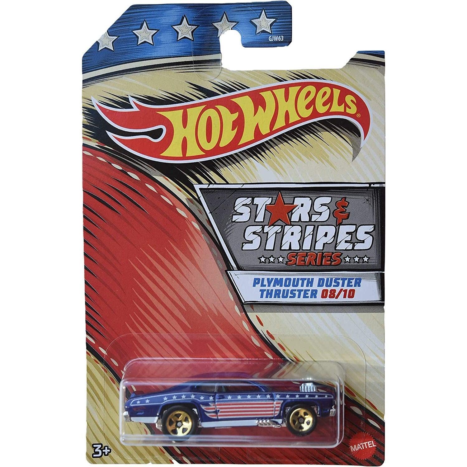 Hot Wheels American Stars & Stripes Series Plymouth Duster Thruster [Blue]  8/10 - BumbleToys - 2-4 Years, 5-7 Years, Boys, Collectible Vehicles, Pre-Order