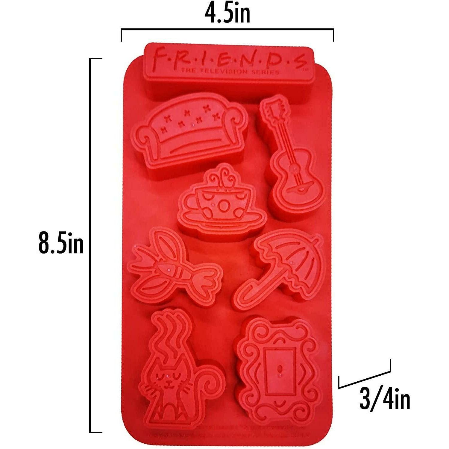 ICUP Friends Ice Cube Mold Tray | Freezer Bar Items Shapes & Trays | TV Specialty Molds | Officially Licensed - BumbleToys - 18+, 4+ Years, 6+ Years, 8+ Years, Batman, Boys, Characters, DC, Friends, Girls, OXE, Pre-Order