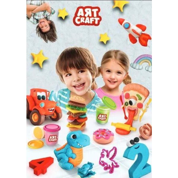 Art Craft 140 GR Single Dough Pot-Red - BumbleToys - 5-7 Years, Arabic Triangle Trading, Make & Create, Play-doh, Red, Unisex