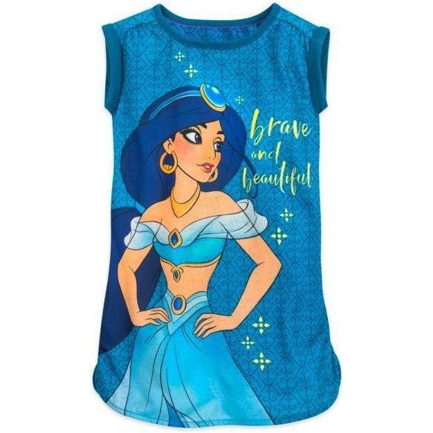 Jasmine Nightshirt for Girls – Aladdin - BumbleToys - 2-4 Years, Aladdin, Clothing, Girls, Jasmine, Kids Fashion, Nightshirt, OXE, T-shirt