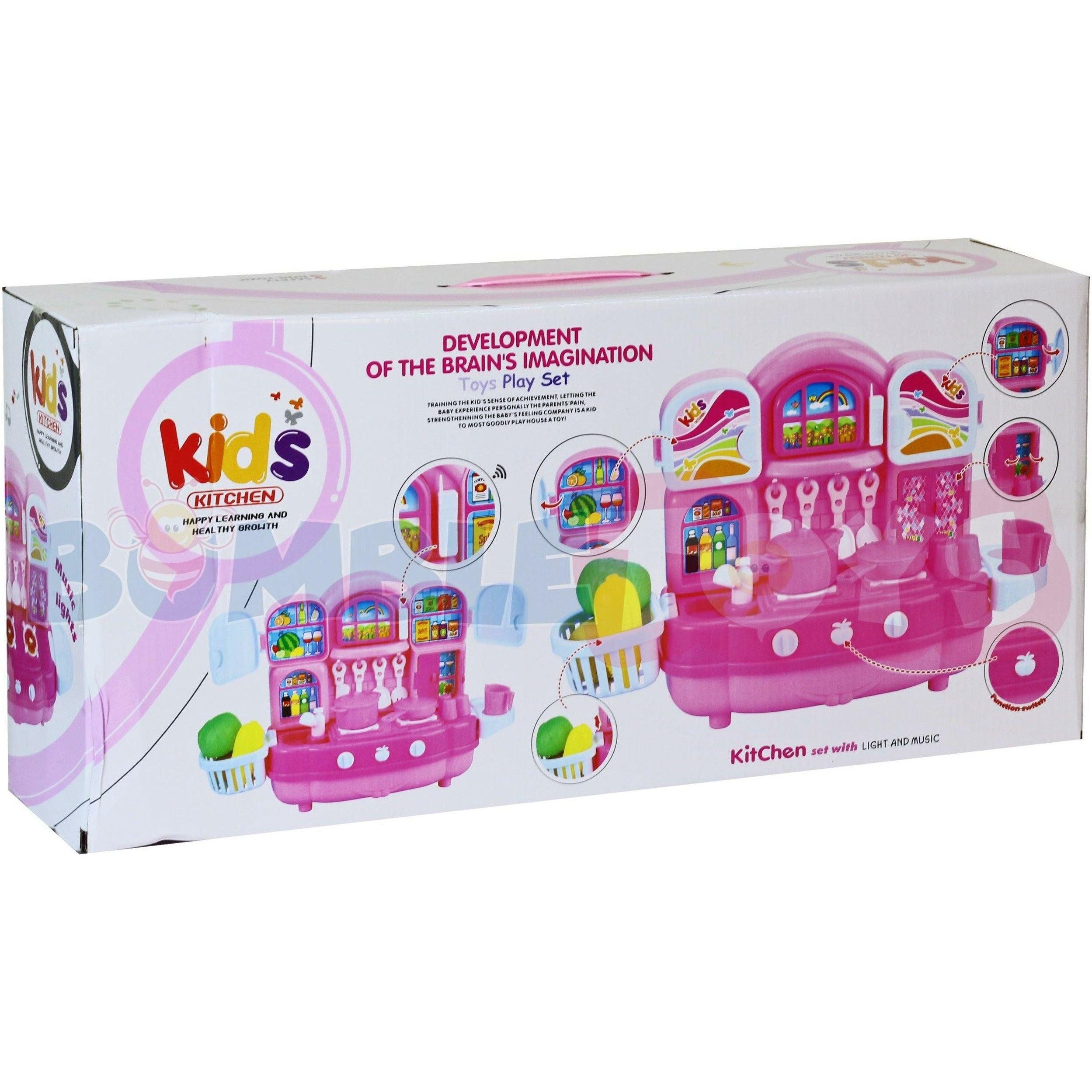 Kids Kitchen Play Set For Girls - BumbleToys - 5-7 Years, Funday, Girls, Kitchen & Play Sets