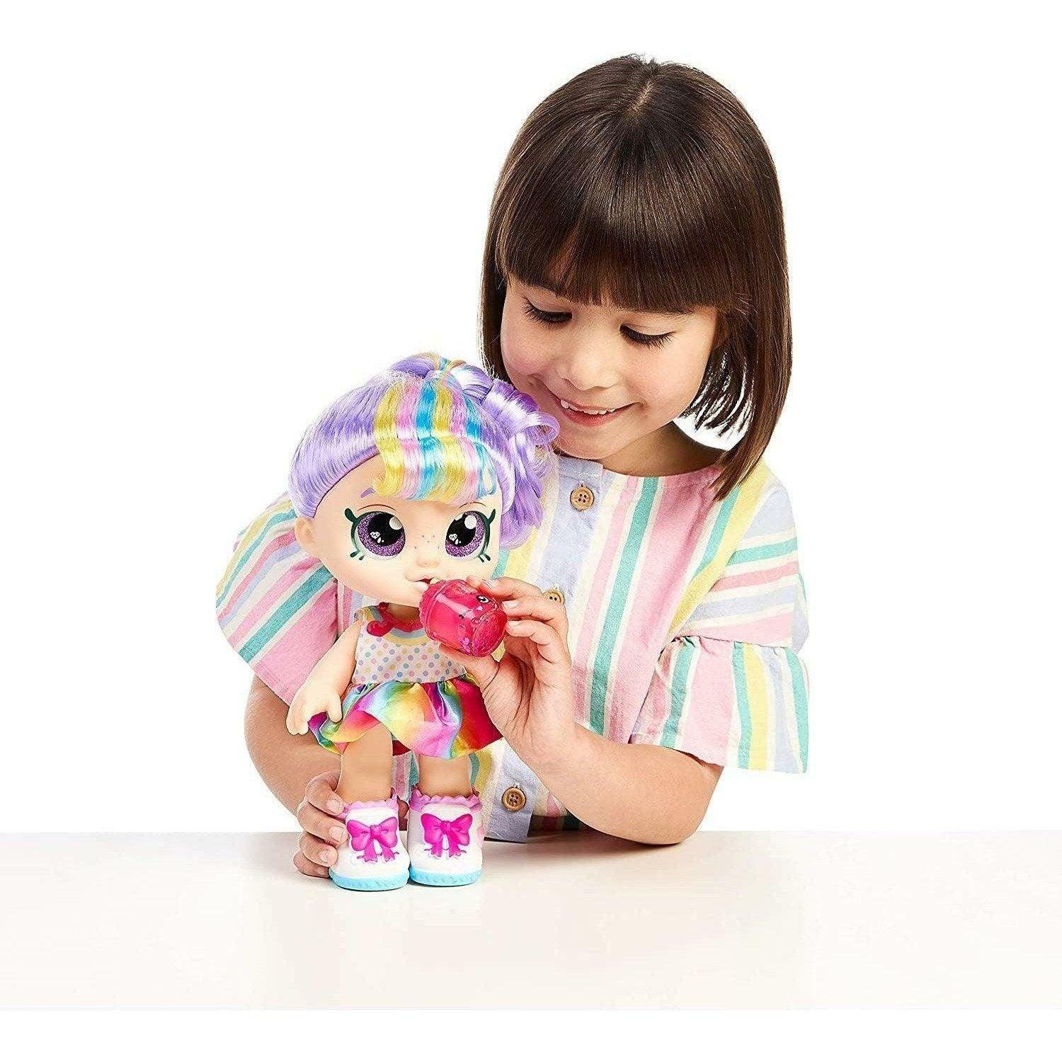 Kindi Kids Snack Time Friends - Pre-School Play Doll, Rainbow Kate Doll - BumbleToys - 5-7 Years, Fashion Dolls & Accessories, Girls, Kindi Kids