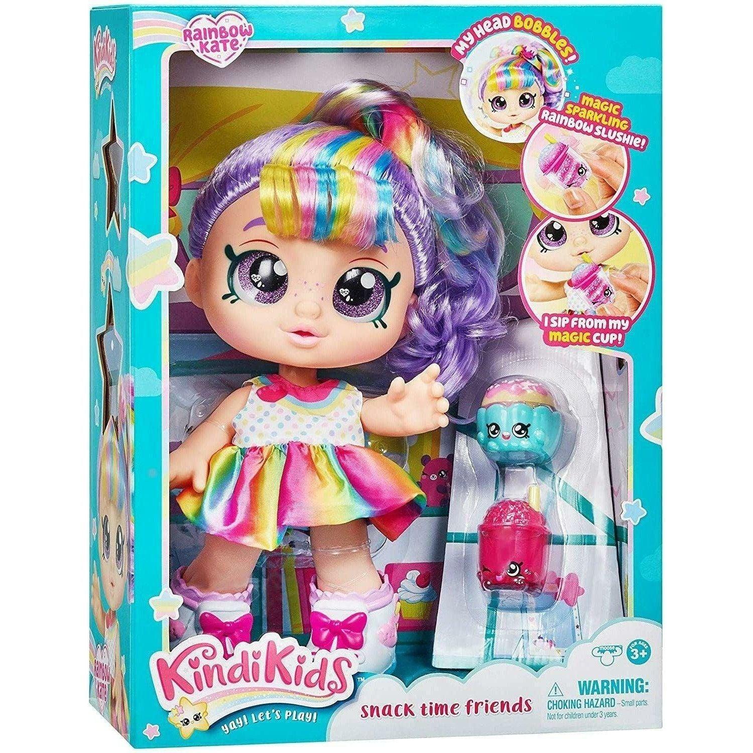 Kindi Kids Snack Time Friends - Pre-School Play Doll, Rainbow Kate Doll - BumbleToys - 5-7 Years, Fashion Dolls & Accessories, Girls, Kindi Kids