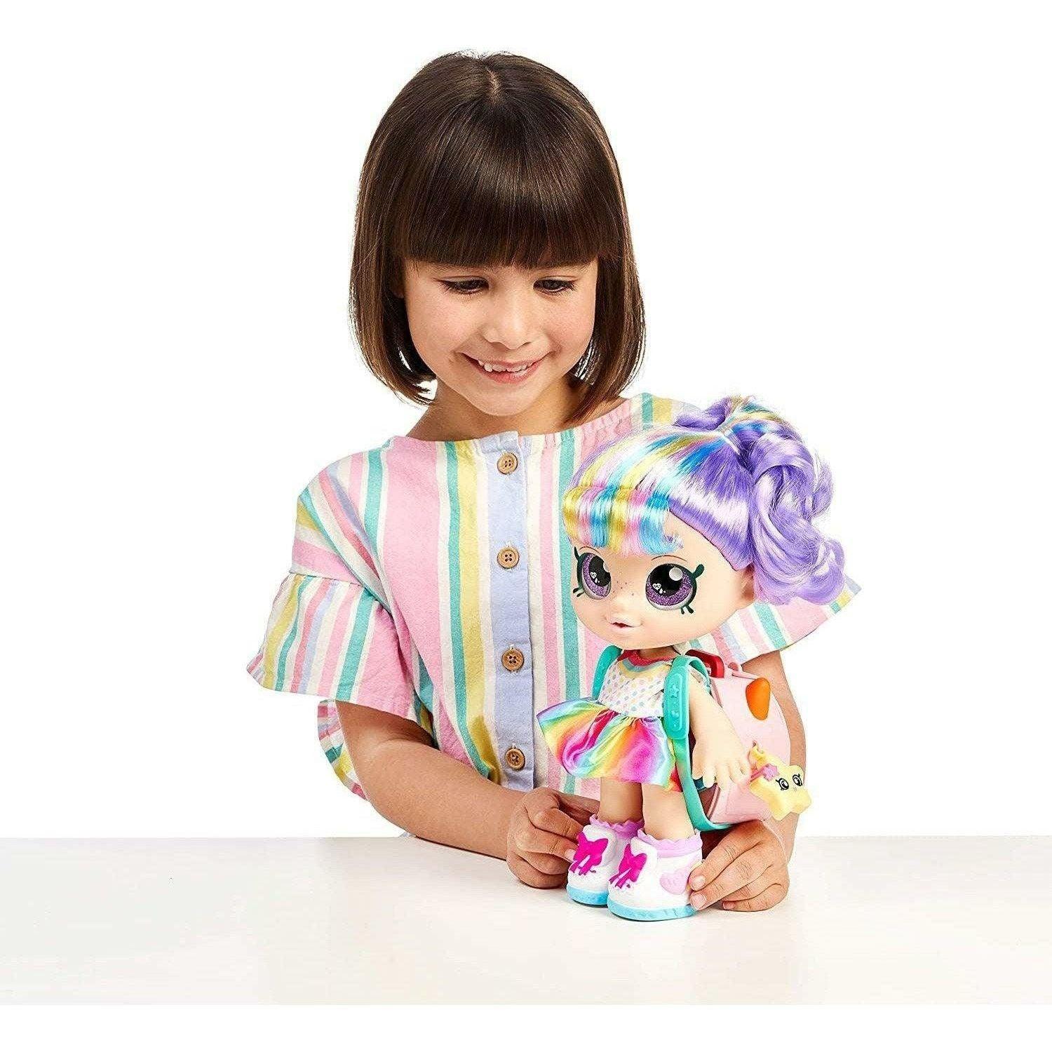 Kindi Kids Snack Time Friends - Pre-School Play Doll, Rainbow Kate Doll - BumbleToys - 5-7 Years, Fashion Dolls & Accessories, Girls, Kindi Kids
