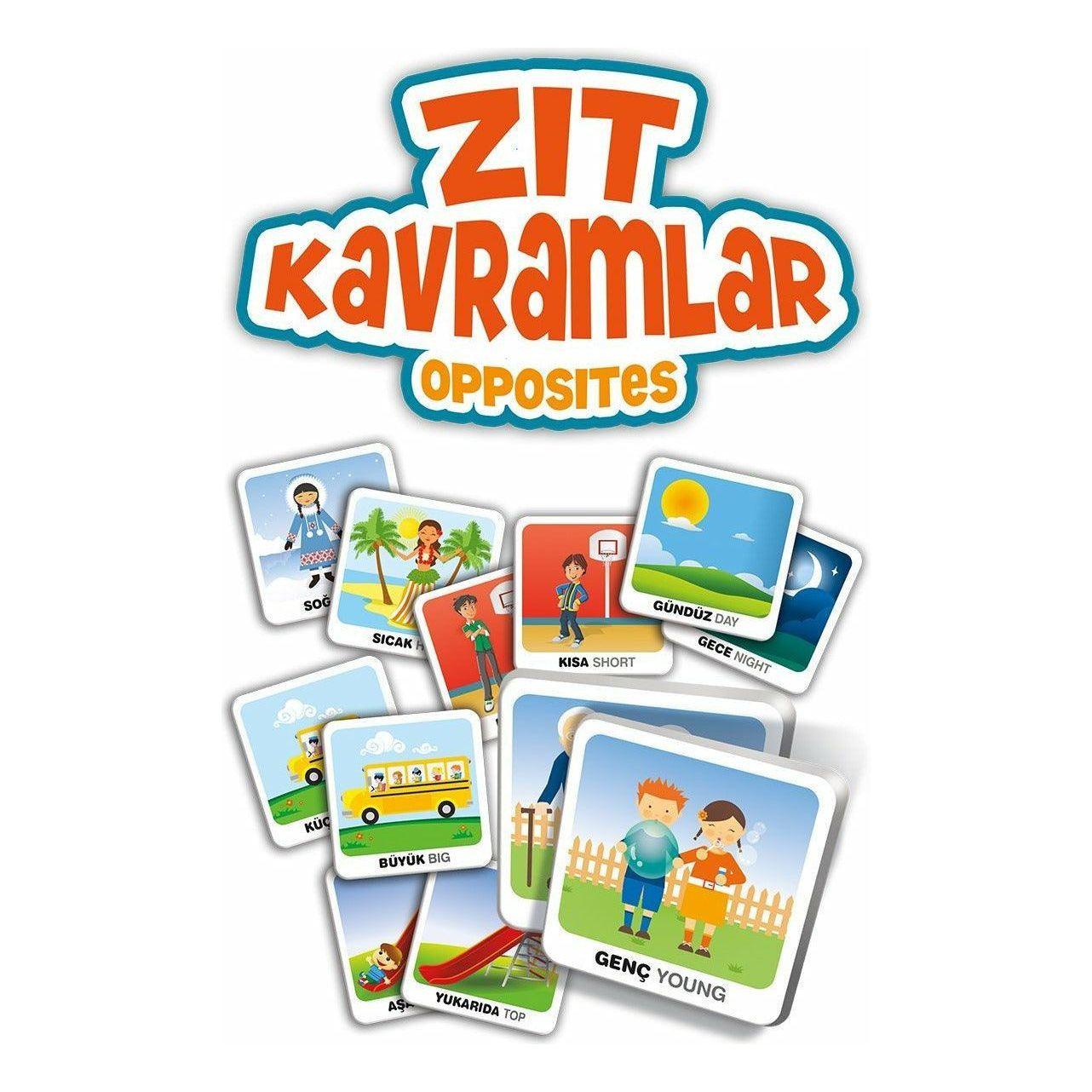 KS Games Opposites Game 48 Pieces In Turkish Language - BumbleToys - 5-7 Years, Boys, Card & Board Games, Cecil, Girls, Puzzle & Board & Card Games