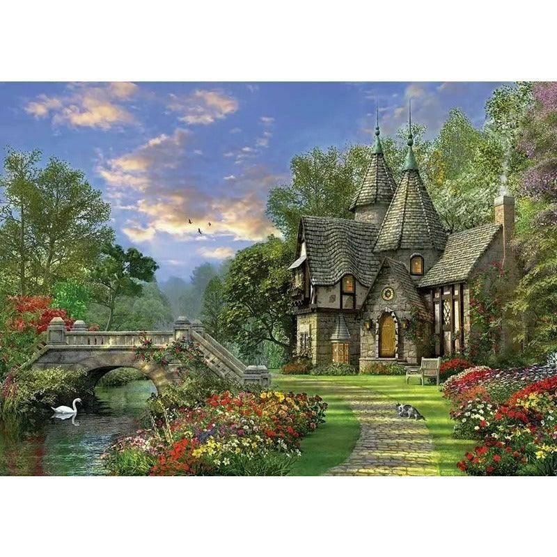 KS Games The Old Waterway Cottage Puzzle - 1000 Pieces - BumbleToys - 8+ Years, 8-13 Years, Boys, Cecil, Girls, Puzzle & Board & Card Games, Puzzles & Jigsaws