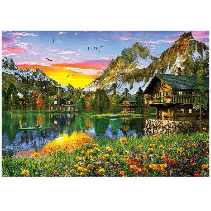 KS PUZZLE 4000 Piece Alpine Lake Art Gallery (23502) - BumbleToys - 8-13 Years, Boys, Cecil, Girls, Puzzle & Board & Card Games, Puzzles & Jigsaws