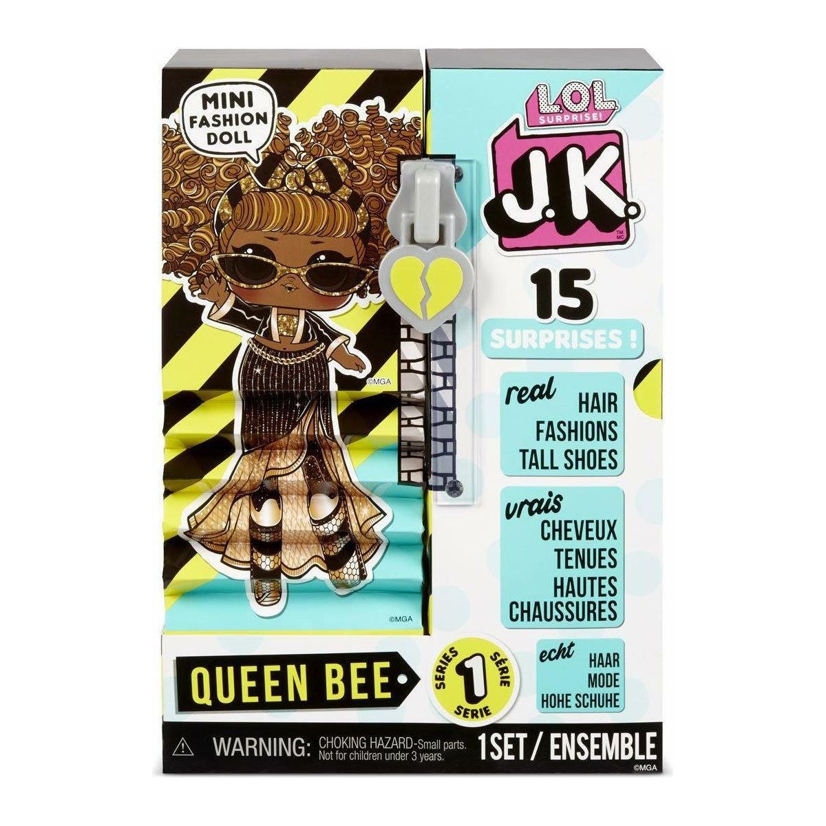 L.O.L Surprise JK Queen Bee Mini Fashion Doll With 15 Surprises - BumbleToys - 5-7 Years, Arabic Triangle Trading, Dolls, Fashion Dolls & Accessories, Girls, L.O.L