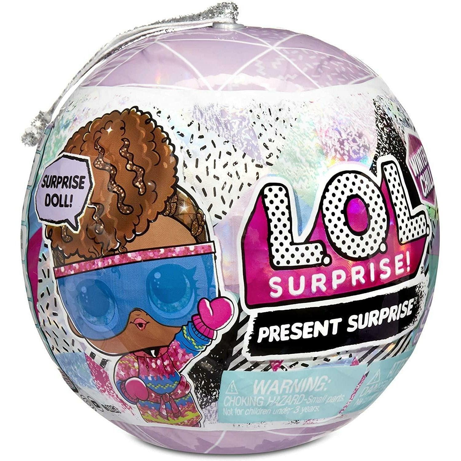 L.O.L Surprise Winter Chill Dolls with 8 Surprises Including Collectible Doll with Winter Fashion Outfits, Accessories, Holiday Ornament Ball - BumbleToys - 5-7 Years, Dolls, Girls, L.O.L, Miniature Dolls & Accessories, OXE