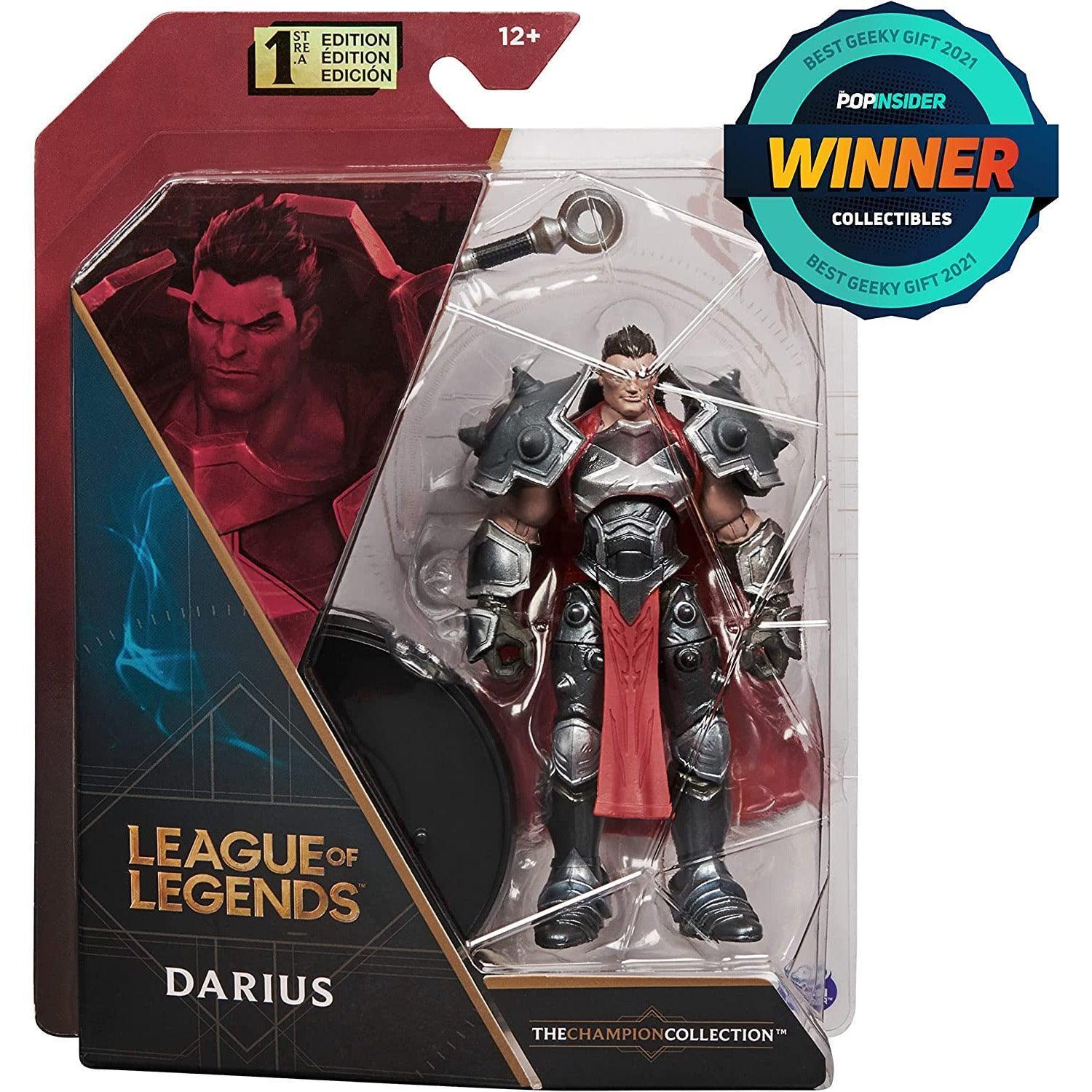 League of Legends 4-Inch Darius Collectible Figure With Premium Details and Axe Accessory, The Champion Collection, Collector Grade - BumbleToys - 5-7 Years, Boys, Characters, DC, EXO, Figures, Pre-Order