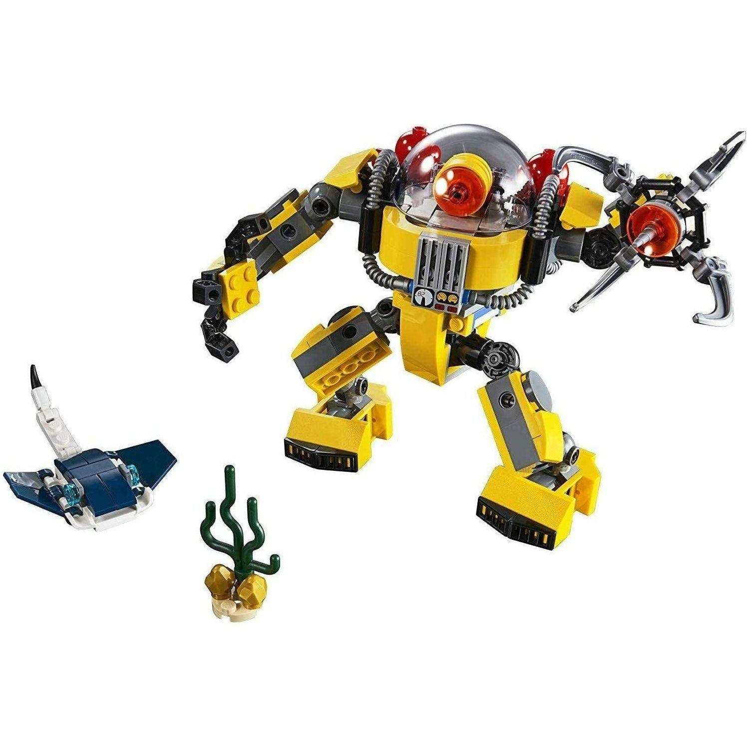 LEGO 31090 Creator 3in1 Underwater Robot Building Kit (207 Pieces) - BumbleToys - 5-7 Years, Boys, Creator 3in1, LEGO, OXE