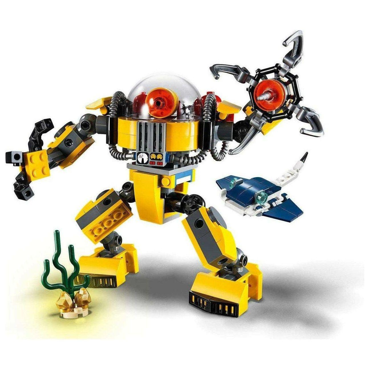 LEGO 31090 Creator 3in1 Underwater Robot Building Kit (207 Pieces) - BumbleToys - 5-7 Years, Boys, Creator 3in1, LEGO, OXE
