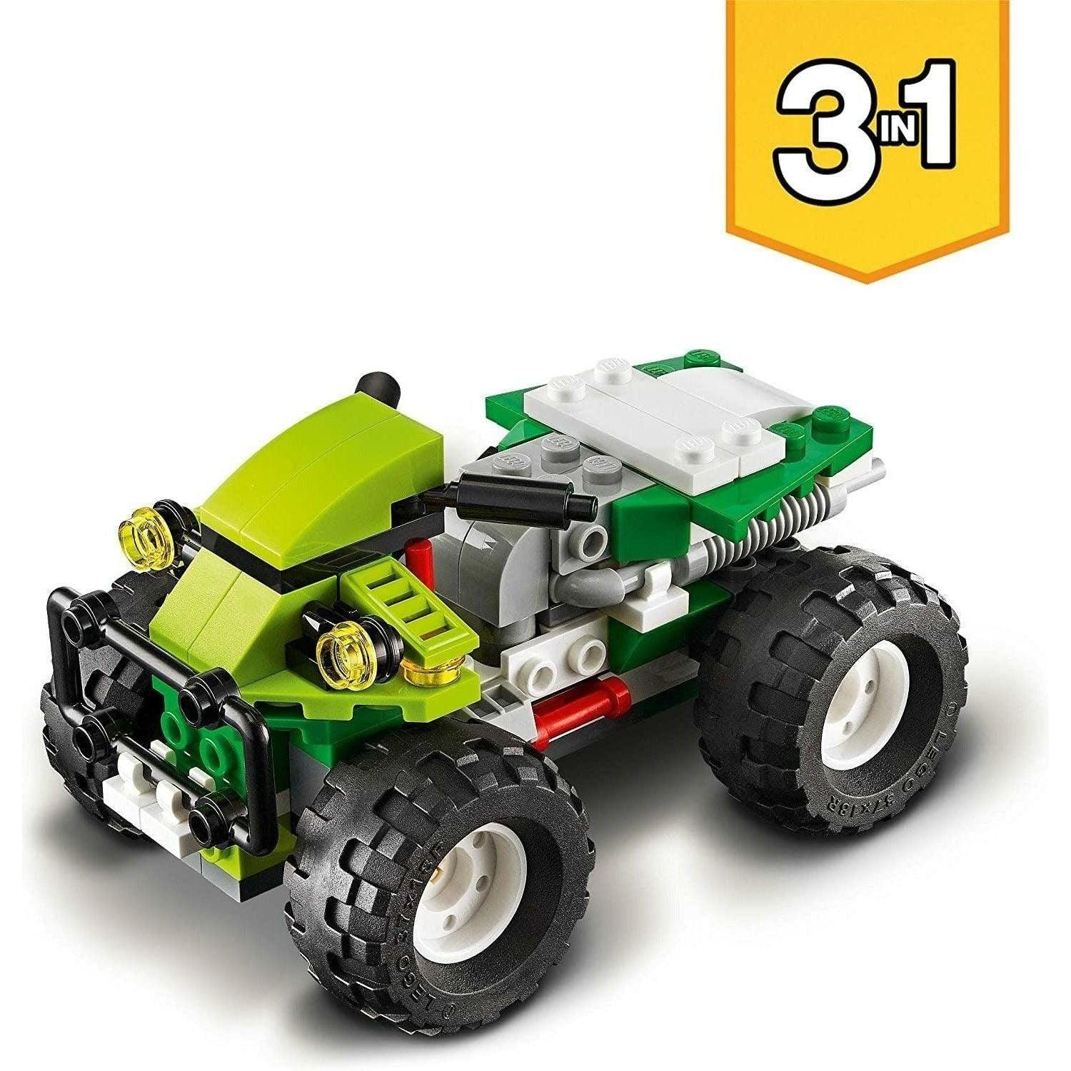 LEGO 31123 Creator 3in1 Off-road Buggy to Skid Loader Digger to ATV Car Toy 160 Pieces - BumbleToys - 8-13 Years, Boys, Creator 3In1, LEGO, OXE, Pre-Order