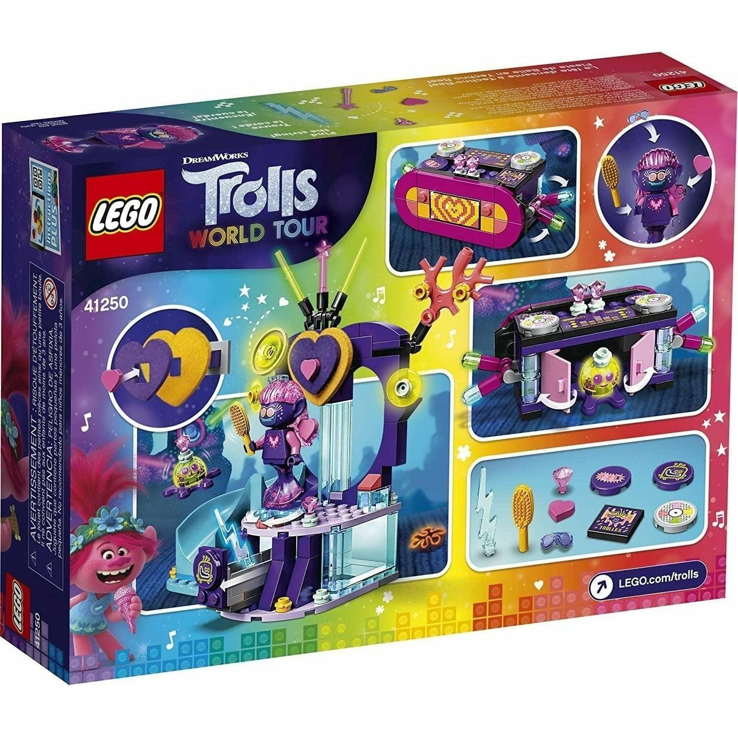 LEGO 41250 Trolls World Tour Techno Reef Dance Party - BumbleToys - 5-7 Years, Arabic Triangle Trading, Girls, LEGO, Trolls, Trolls World Tour