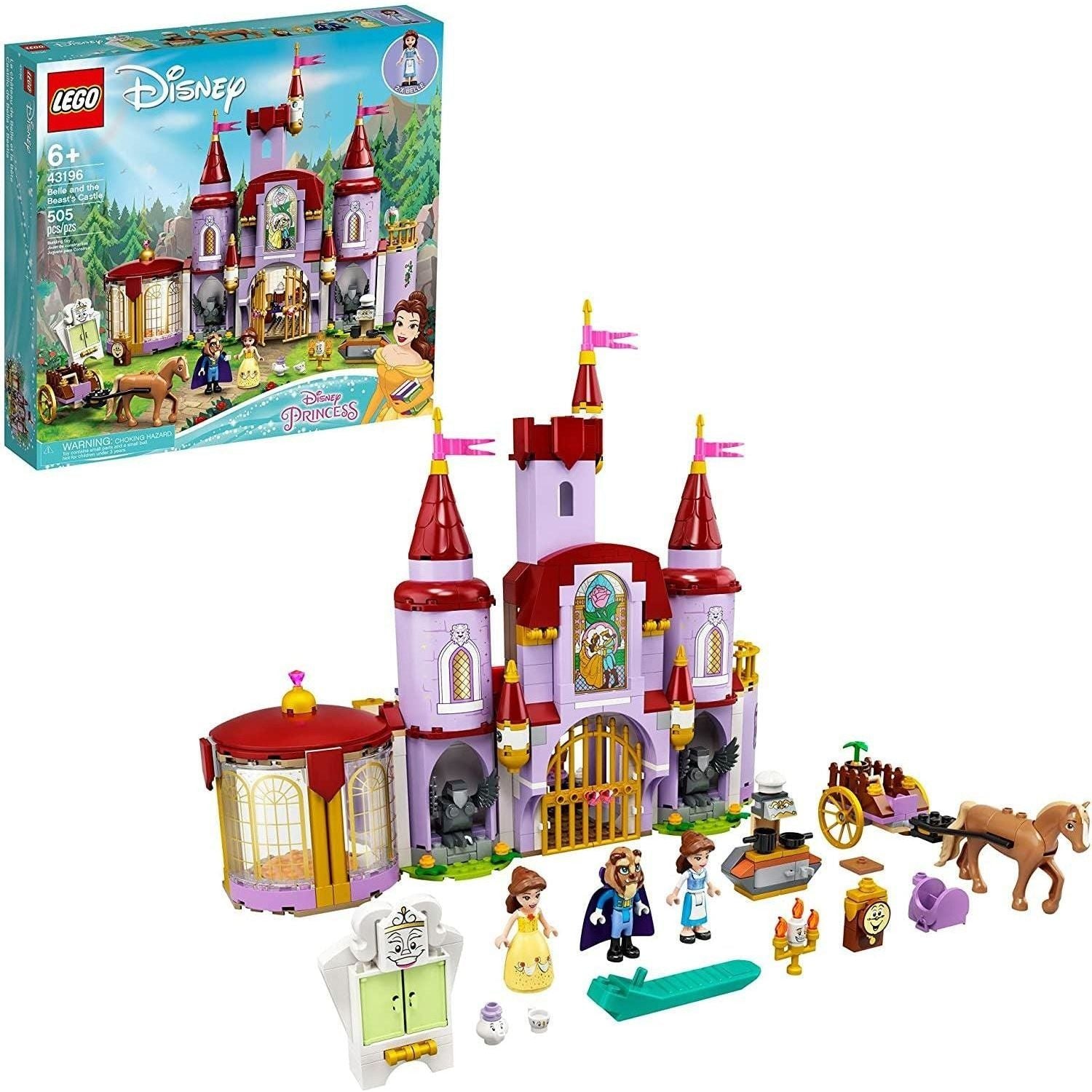 LEGO 43196 Belle & The Beast’s Castle Kit An Iconic Castle Construction 505 Pieces - BumbleToys - 6+ Years, Girls, LEGO, OXE, Pre-Order