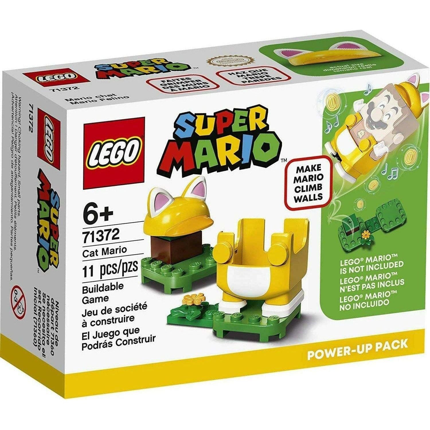 LEGO 71372 Super Mario Cat Mario (Power-Up Pack) Building Kit (11 Pieces) - BumbleToys - 6+ Years, Boys, Lego, OXE, Super Mario